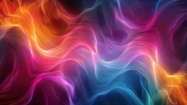 Colorful rounded lines creating a vibrant and dynamic abstract background, their seamless flow and interconnections forming an engaging visual pattern.
