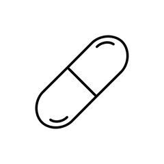 Medical pills icon for apps and web sites, eps vector illustration, isolated on white 
