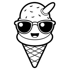 ice cream cone  art illustration