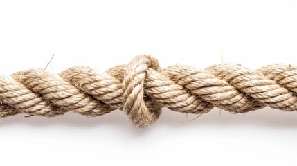 Fototapeta premium A white background with a rope