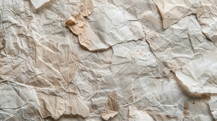 Recycled paper with uneven textured and natural fiber parts
