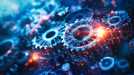 Abstract technology, industry and engineering background