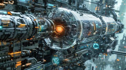 Advanced futuristic city or facility