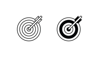 Target icon design with white background stock illustration