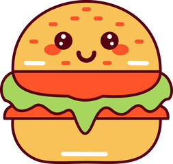 Kawaii Cute Hamburger