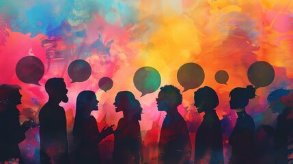 Colorful Dialogue Among Diverse Silhouettes