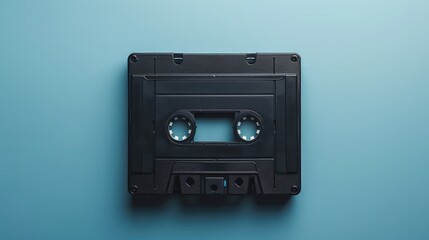 Fototapeta premium Mockup of VHS tape with space for text Analog video cassette box with clipping path