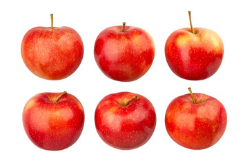 apples path isolated on white