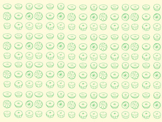 Traditional Indonesian Food and Snacks Illustration Drawing