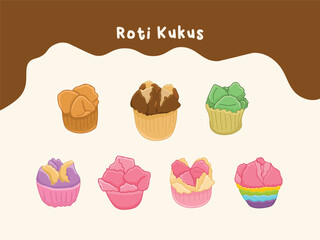 Traditional Indonesian Food and Snacks Illustration Drawing