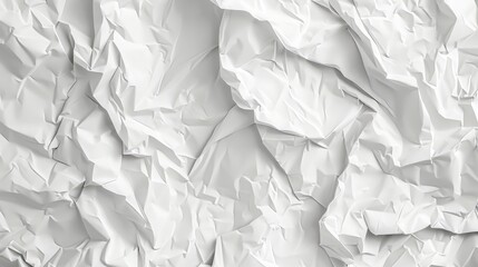 Obraz premium White crumpled paper texture with light pattern for design in art education or business