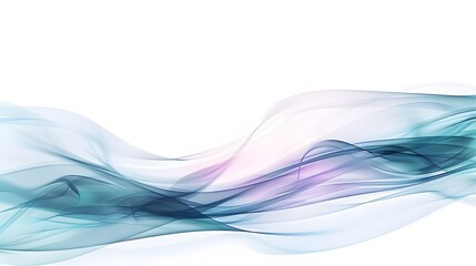Obraz premium Ethereal Fluid Waves of Calming Gradients in Abstract Digital Art Design