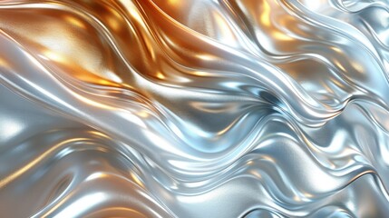 Obraz premium Abstract background with frosted glass effect, featuring dynamic, flowing waves in vibrant shades of orange and blue, creating a striking and elegant visual.