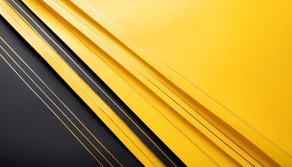 Elegant abstract background in yellow and black with a stacked paper concept. Wallpaper