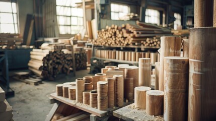 Producing solid wood table legs in a workshop for furniture manufacture