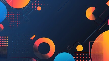 Obraz premium modern blue and purple neon halftone background
