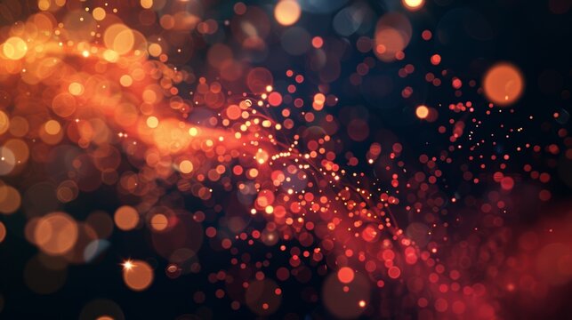 A sense of balance and harmony is achieved as the particles finally find a rhythm in their interactions.