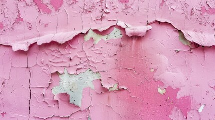 Obraz premium Flaws in the pink cement wall