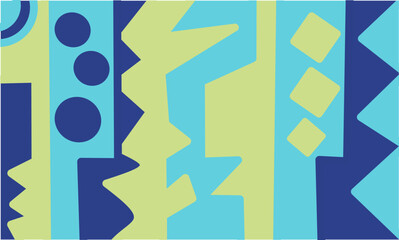 seamless pattern in 60s style with modern design