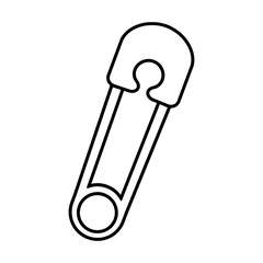 Safety pin icon for apps and web sites, icon eps vector illustration, isolated on white