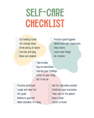 Self Care Checklist