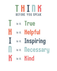 Think Before You Speak