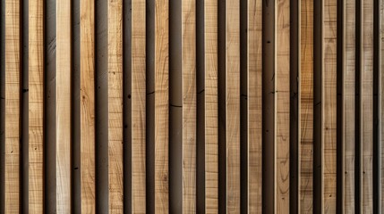 Minimalistic Scandinavian style wooden vertical slats on wall background