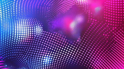 modern blue and purple neon halftone background