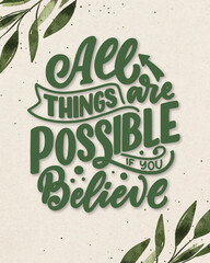 ALL THINGS ARE POSSIBLE