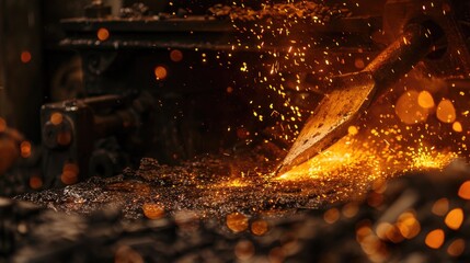 A heated blade evaporates in the forge
