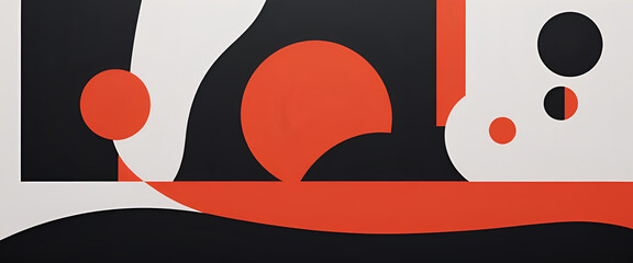 Obraz premium illustrazione con elementi geometrici a tema minimalista astratto contemporaneo