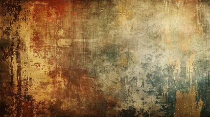 Obraz premium An abstract background with grungy textures and earthy, muted colors.