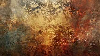Obraz premium An abstract background with grungy textures and earthy colors.