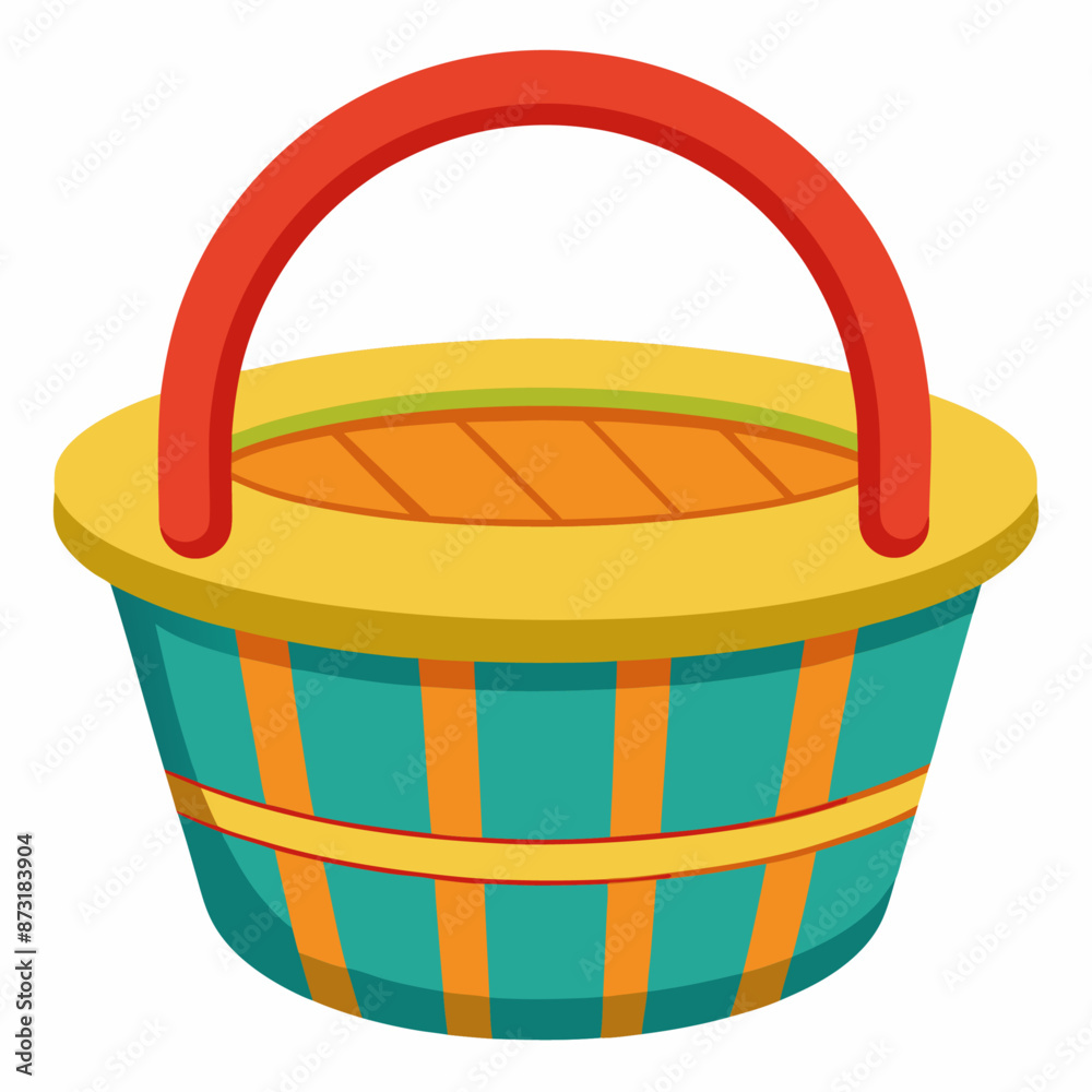 Wall mural basket clipart cartoon Illustration drawing