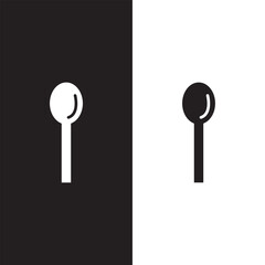 sticker contour spoon icon, vector illustrations design image	
