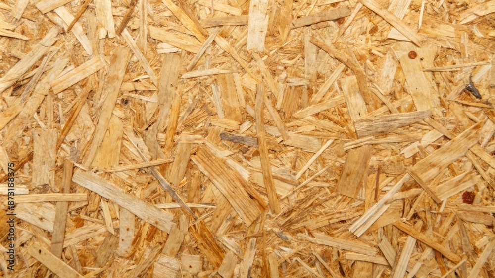Wall mural natural wood osb plywood texture with abstract pattern and unique grain details for versatile backgr