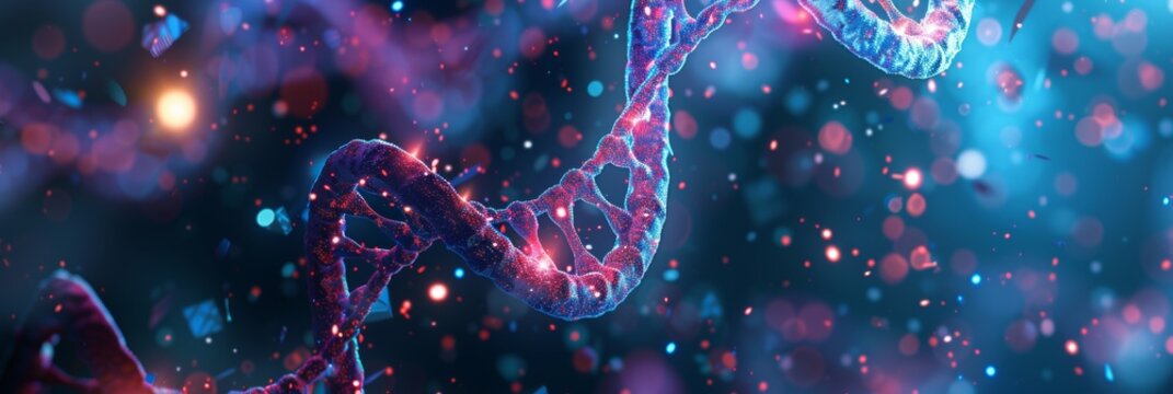 Abstract digital background with glowing lights and patterns, representing the power of technology data transfer concept. representing the power of technology in the style of data science.