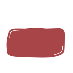 Hand drawn organic rectangles. Vector geometrical shapes. Color speech bubble blobs.