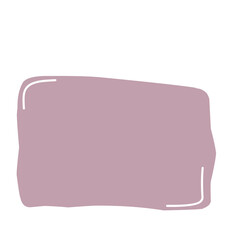 Hand drawn organic rectangles. Vector geometrical shapes. Color speech bubble blobs.