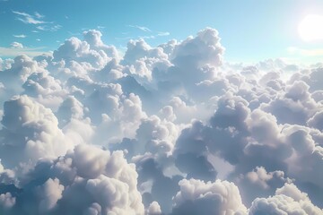 sky clouds in realistic by generative ai