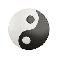 yinyang 3D illustration