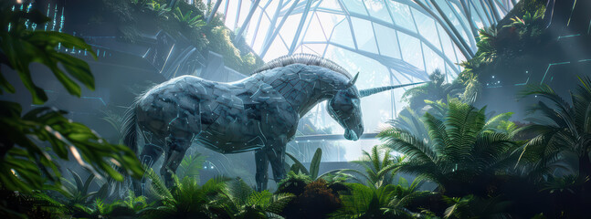 A conceptual zoo showcases genetically engineered fantastical animals