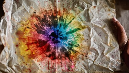 an old piece of paper with some stains on it