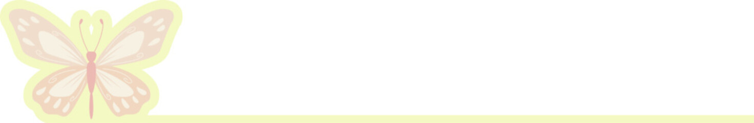 Butterfly Point List Cute Infographic for Notes Presentation