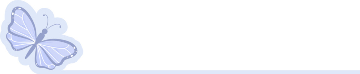 Butterfly Point List Cute Infographic for Notes Presentation