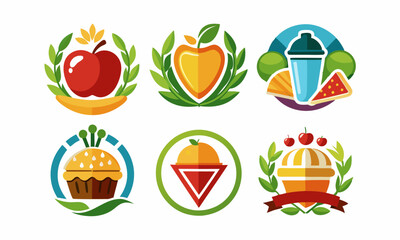set of icons for food design