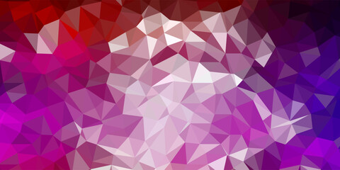 Obraz premium Dark blue, red vector poly triangle template.