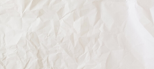 wrinkled crumpled  white paper background