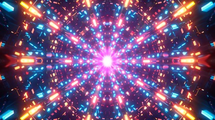 The pattern of light created by the night light resembles a mesmerizing kaleidoscope captivating to the eye.