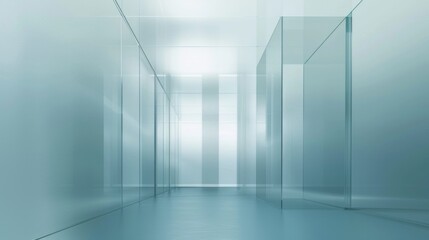 Sky Blue Hue Minimalistic Glass Architecture in a Modern Atmosphere, future smart office, business concept, Graphic Resources, Wallpapers, Brochure, Websites, banner design, Advertising,  background